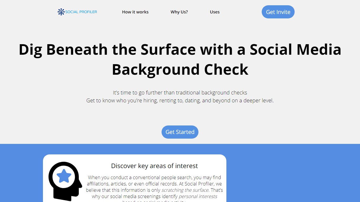 Social Media Background Check and Screening - Social Profiler